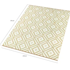 Tapis extérieur beige 270x370cm