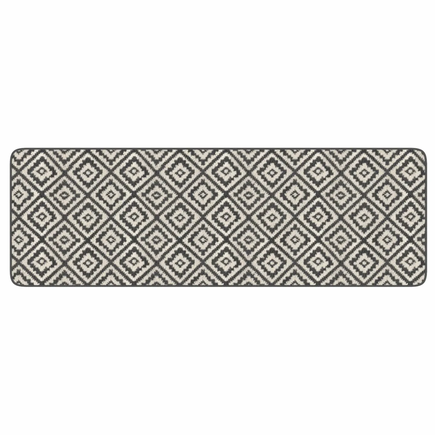 Tapis intérieur gris et blanc 60x180cm