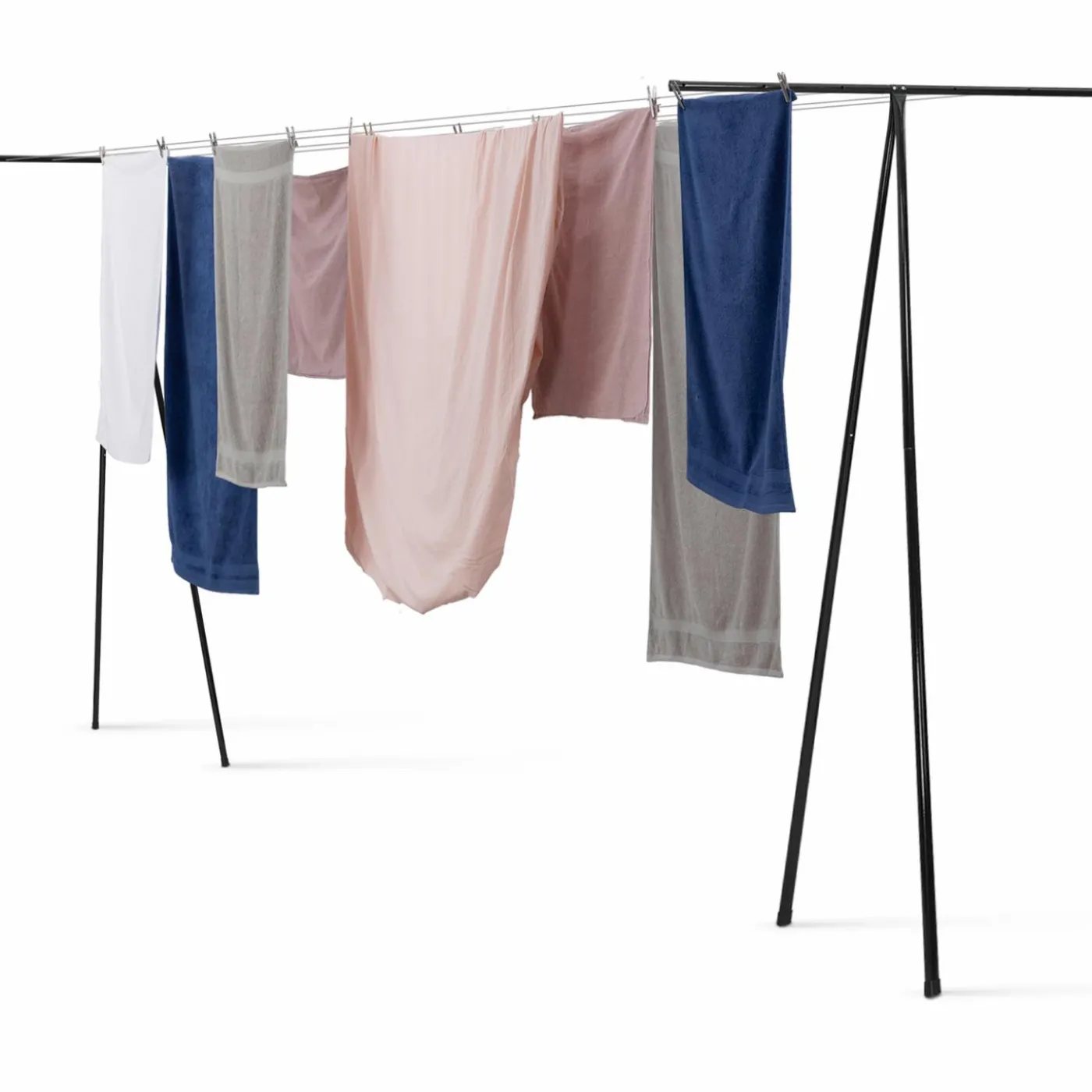 Étendoir à linge extérieur en métal 35m de fil