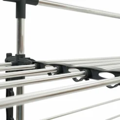 Étendoir à linge XXL 60 m sur 4 niveaux avec barre télescopique
