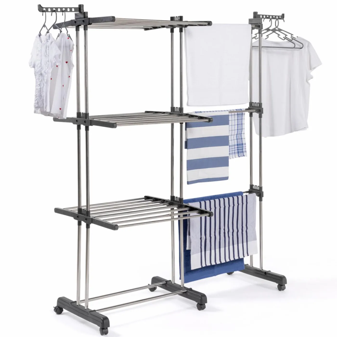 Étendoir extensible avec grande capacité et 30 accessoires