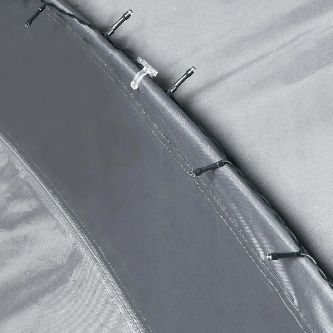 Tente dôme LED gris anthracite