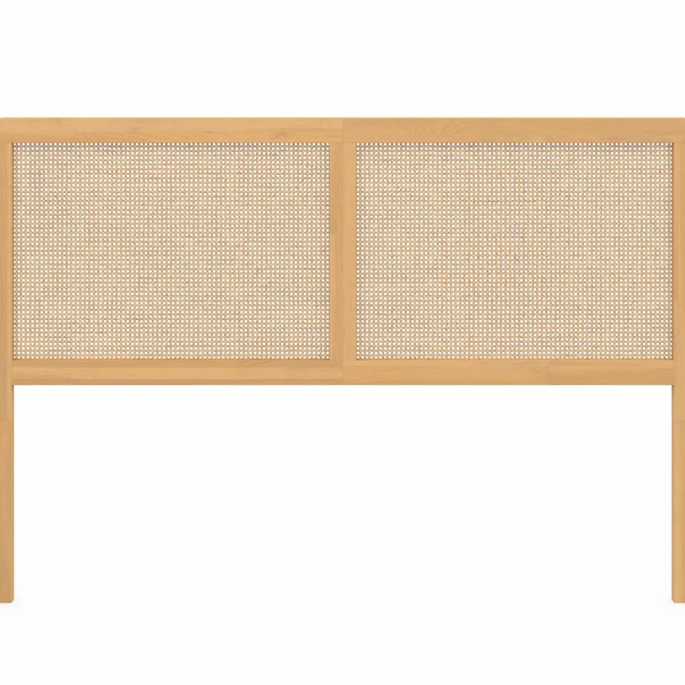 Tête de lit aspect cannage et bois 160 cm