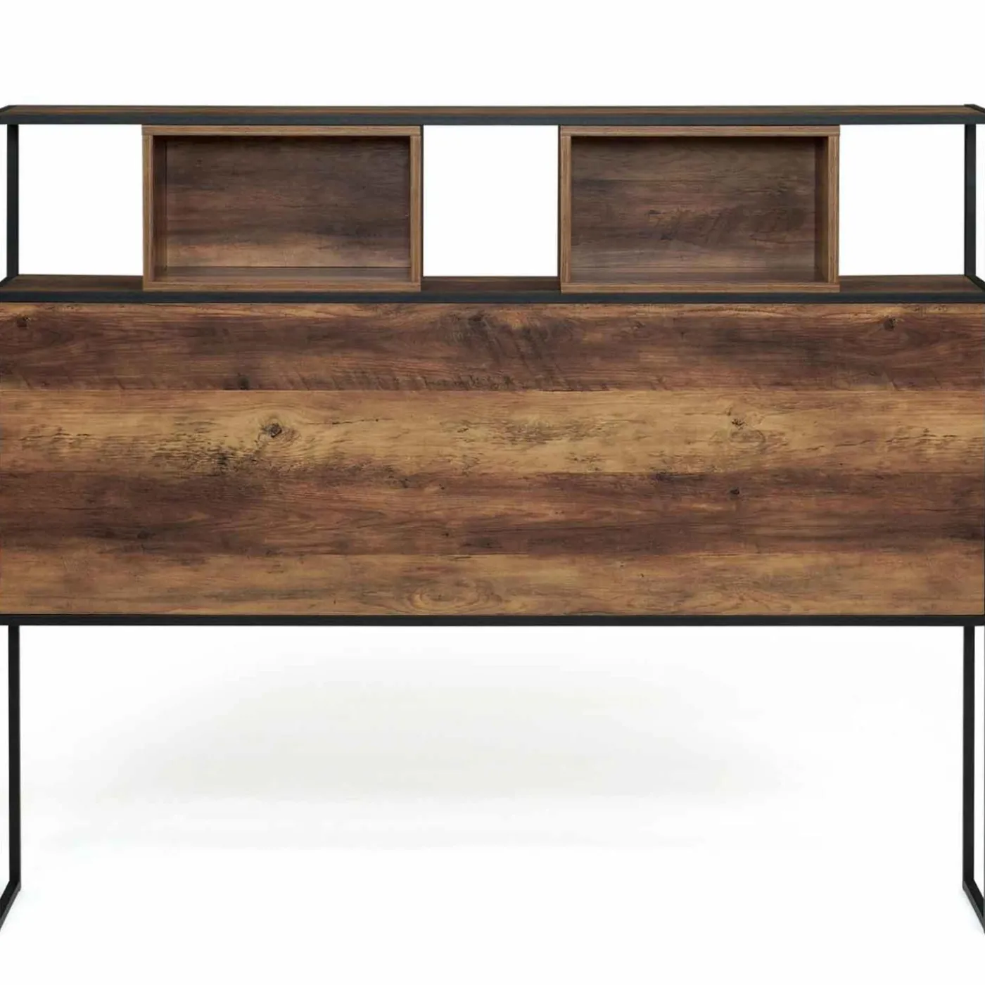Tête de lit bois foncé industrielle 145 cm