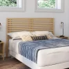 Tête de lit en lattes coloris bois clair 160 cm