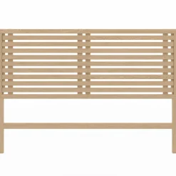 Tête de lit en lattes coloris bois clair 160 cm