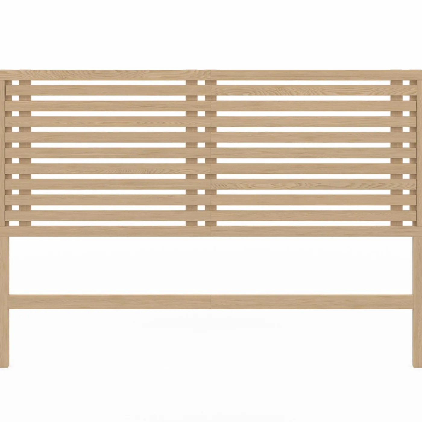 Tête de lit en lattes coloris bois clair 160 cm