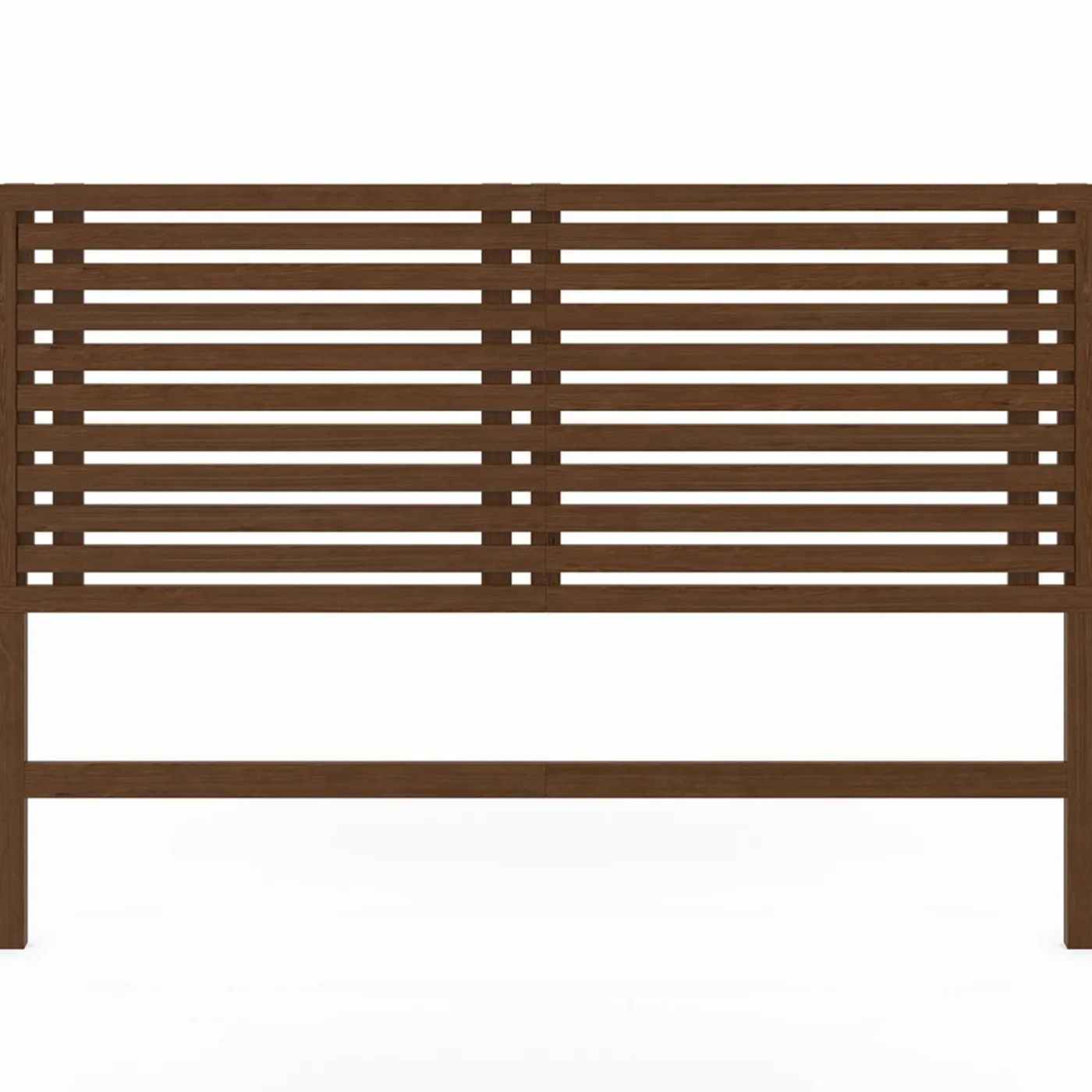 Tête de lit en lattes coloris bois vieilli 160 cm
