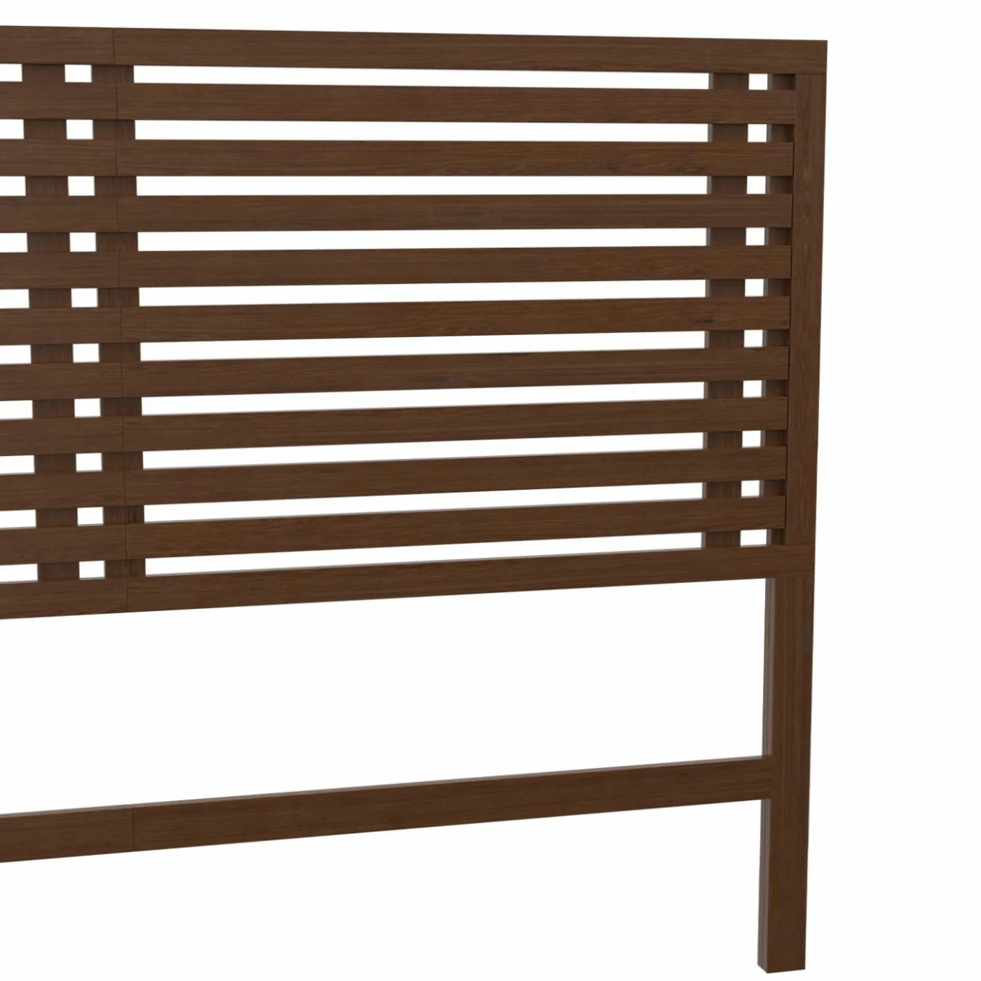 Tête de lit en lattes coloris bois vieilli 160 cm