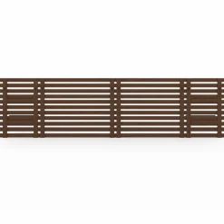 Tête de lit en lattes de bois vieilli 240 cm style moderne