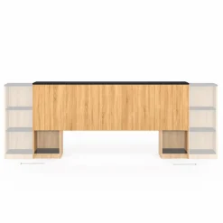 Tête de lit extensible avec chevets coulissants