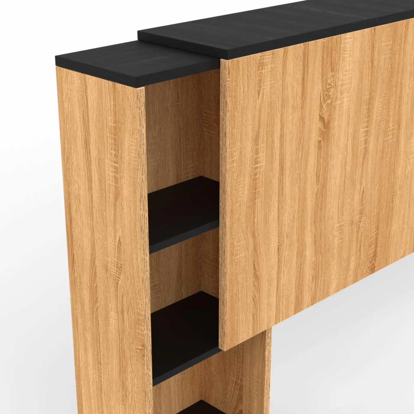 Tête de lit extensible avec chevets coulissants