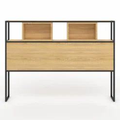Tête de lit industrielle 165 cm bois et métal