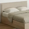 Tête de lit suspendue en tissu lin beige de 160 cm
